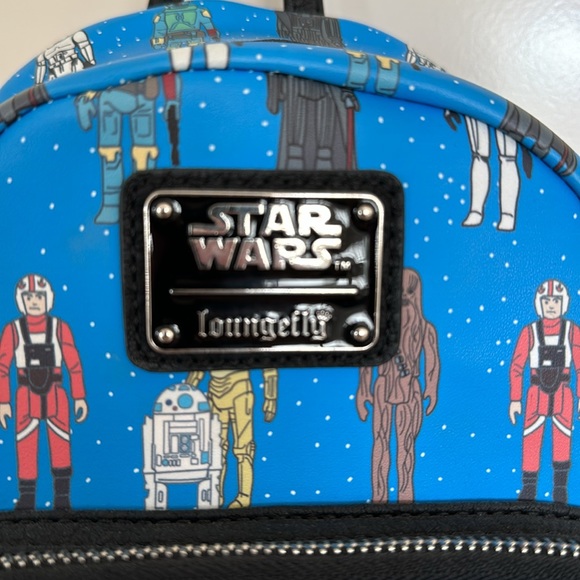 Star Wars x Loungefly Action Figures AOP Character Mini Backpack